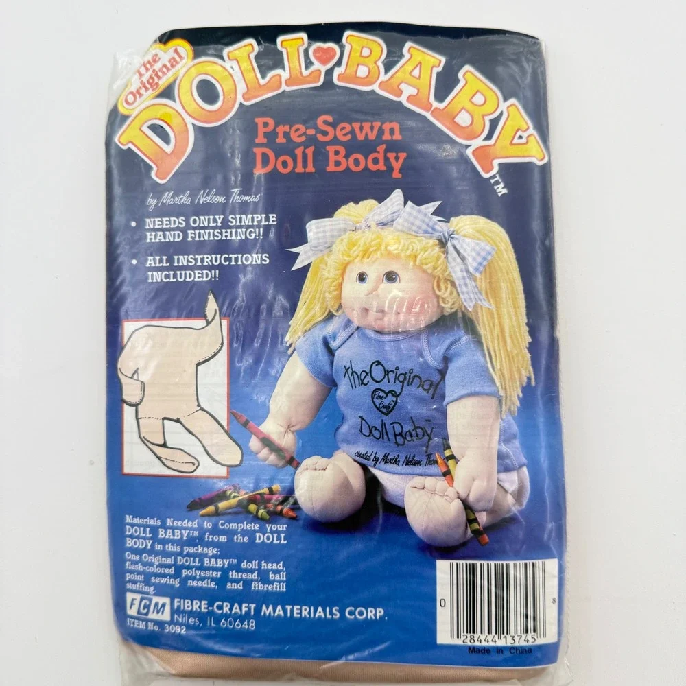 Vintage 1984 The Original Doll Baby Pre-Sewn Body Martha Nelson Thomas
